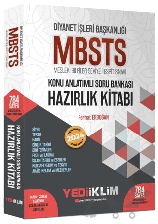 2024 Diyanet İşleri Başkanlığı MBSTS Konu Anlatımlı Soru Bankası Hazırlık Kitabı – Kolektif – Yediiklim Yayınları kitap kapağı