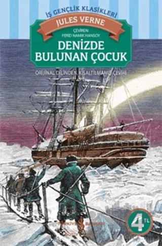 Denizde Bulunan Çocuk – Jules Verne – İş Bankası Kültür Yayınları kitap kapağı
