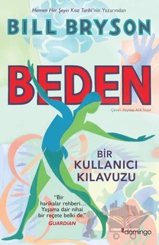 Beden – Bill Bryson – Domingo Yayınevi kitap kapağı