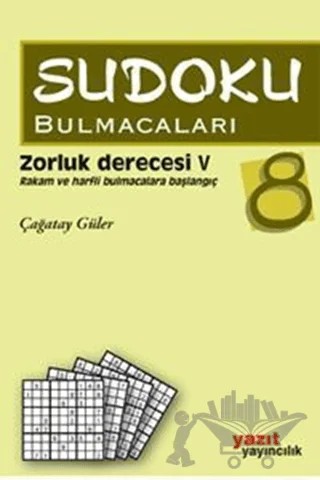 Sudoku Bulmacaları 8 – Çağatay Güler – Yazıt Yayıncılık kitap kapağı