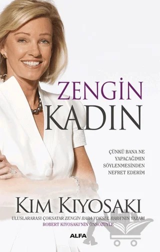 Zengin Kadın – Kim Kiyosaki – Alfa Yayınları kitap kapağı