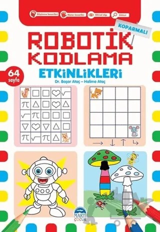 Koparmalı Robotik Kodlama Etkinlikleri - 1 – Başar Ataç, Halime Ataç – Martı Çocuk Yayınları kitap kapağı