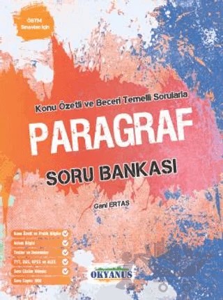 Konu Özetli ve Beceri Temelli Sorularla Paragraf Soru Bankası – Gani Ertaş – Okyanus Yayınları kitap kapağı