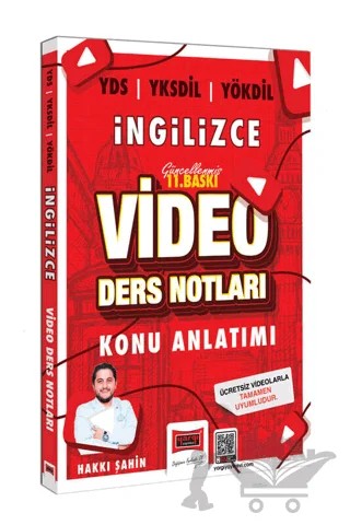2024 YDS YÖKDİL YKSDİL İngilizce Video Ders Notları – Hakkı Şahin – Yargı Yayınevi kitap kapağı