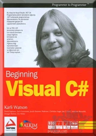 Beginning Visual C# – Karli Watson – Pelikan Tıp Teknik Yayıncılık kitap kapağı