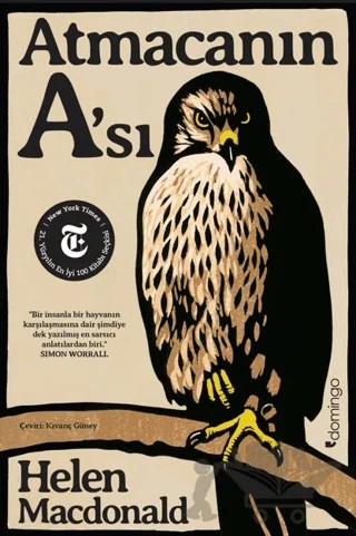 Atmacanın A'sı – Helen Macdonald – Domingo Yayınevi kitap kapağı