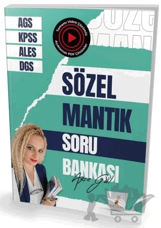 KPSS MEB-AGS ALES DGS Sözel Mantık Soru Bankası Çözümlü – Ayşe Gül – Pelikan Tıp Teknik Yayıncılık kitap kapağı