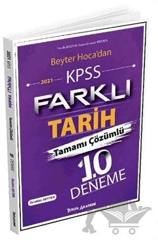 KPSS Farklı Tarih Tamamı Çözümlü 10 Deneme – İbrahim Beyter – Tercih Akademi Yayınları kitap kapağı