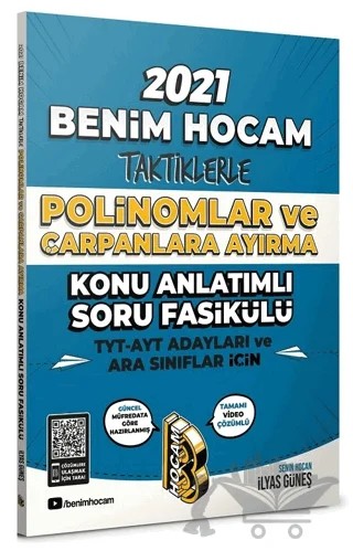 TYT AYT İçin Taktiklerle Polinomlar ve Çarpanlara Ayırma Konu Anlatımlı Soru Fasikülü – İlyas Güneş – Benim Hocam Yayınları kitap kapağı