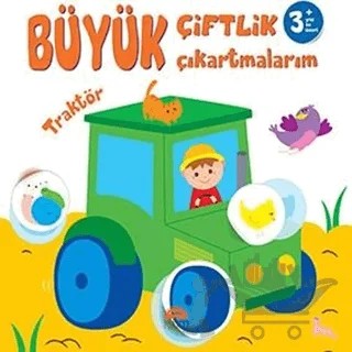 Büyük Çiftlik Çıkartmalarım - Traktör – Gamze Tuncel Demir – Martı Çocuk Yayınları kitap kapağı