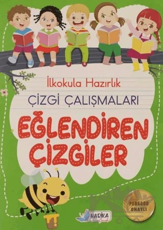 İlkokula Hazırlık Çizgi Çalışmaları Eğlendiren Çizgiler – Veysel Murat Erçoklu, Safiye Seval Savaş – Harika Çocuk Yayınları kitap kapağı