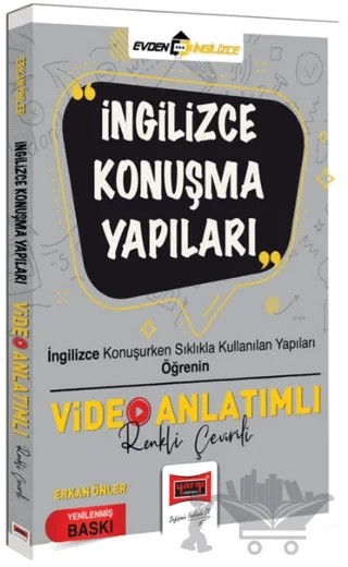 İngilizce Konuşma Yapıları Video Anlatımlı Renkli Çevirili – Erkan Önler – Yargı Yayınevi kitap kapağı