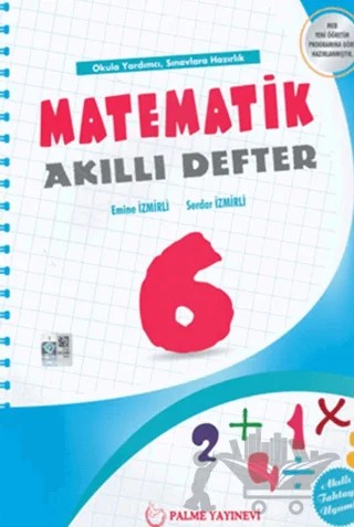 Palme 6. Sınıf Matematik Akıllı Defter – Serdar İzmirli, Emine İzmirli – Palme Yayınları kitap kapağı