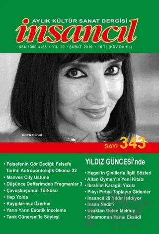 İnsancıl Aylık Kültür Sanat Dergisi Sayı: 343 Şubat 2019 – İnsancıl Dergisi Yayınları kitap kapağı