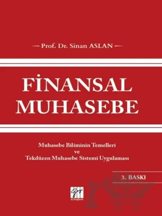 Finansal Muhasebe – Sinan Aslan – Gazi Kitabevi kitap kapağı