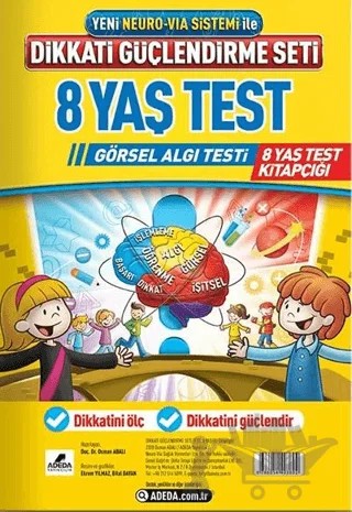 Adeda DGS Dikkati Güçlendirme Seti 8 Yaş Test Görsel Algı Testi – Kolektif – Adeda Yayınları kitap kapağı