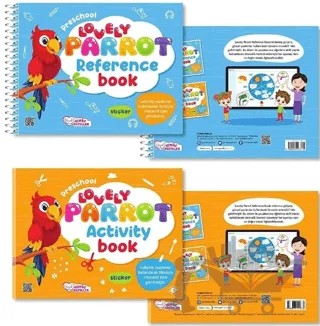 Lovely Parrot Reference - Activity Book (2 Kitap - Puzzle Hediyeli) – Ceyda Avcı Gökmen – Pembe Patikler kitap kapağı