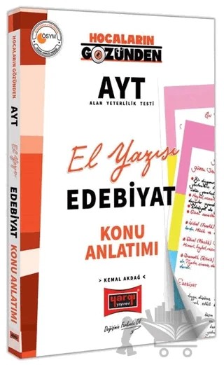 Hocaların Gözünden AYT El Yazısı Edebiyat Konu Anlatımı – Kemal Akdağ – Yargı Yayınevi kitap kapağı