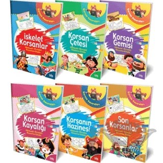 Hikayeli - Örnekli Korsan Maceraları Boyama Kitabı Serisi (6 Kitap Takım) – Kolektif – Halk Kitabevi kitap kapağı