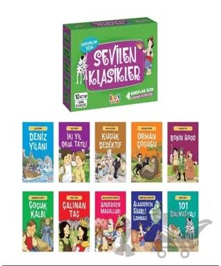 Çocuklar için Sevilen Klasikler (10 Kitap + Soru Kitapçığı) – Kolektif – Bıcırık Yayınları kitap kapağı