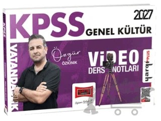 2027 KPSS Genel Kültür Vatandaşlık Video Ders Notları – Özgür Özkınık – Yargı Yayınevi kitap kapağı