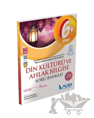 6. Sınıf Din Kültürü ve Ahlak Bilgisi Soru Bankası – Mustafa Kızılova, Cesim Karadağ – Muba Yayınları kitap kapağı