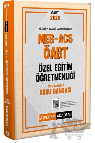 2026 MEB AGS ÖABT Özel Eğitim Öğretmenliği Tamamı Çözümlü Soru Bankası – Kolektif – Pegem Akademi Yayıncılık kitap kapağı