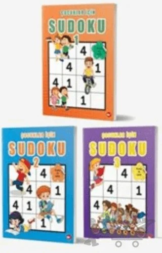Çocuklar İçin Sudoku Seti (3 Kitap Takım) – Ramazan Oktay – Beyaz Balina Yayınları kitap kapağı