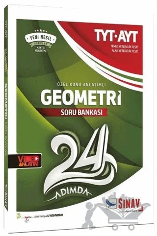 TYT AYT Geometri 24 Adımda Özel Konu Anlatımlı Soru Bankası – Kolektif – Sınav Yayınları kitap kapağı