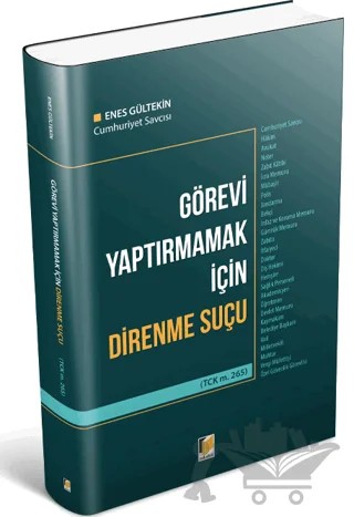 Görevi Yaptırmamak için Direnme Suçu – Enes Gültekin – Adalet Yayınevi kitap kapağı