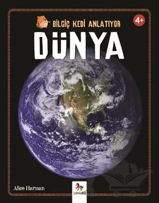 Bilgiç Kedi Anlatıyor - Dünya – Peter Bently – Almidilli kitap kapağı