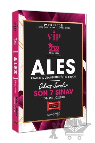 2022 ALES VIP Tamamı Çözümlü Son 7 Sınav Çıkmış Sorular – Kolektif – Yargı Yayınevi kitap kapağı