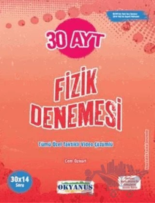 AYT 30 Fizik Denemesi – Cem Özkurt – Okyanus Yayınları kitap kapağı