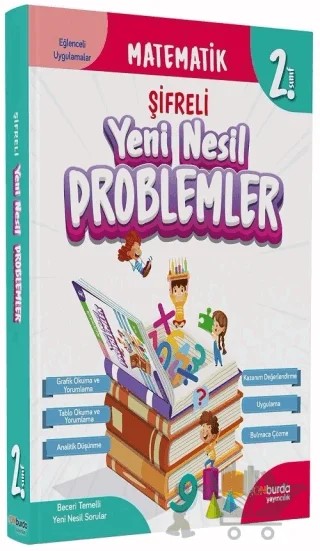 2. Sınıf Matematik Şifreli Yeni Nesil Problemler – Kolektif – ONburda Yayınları kitap kapağı