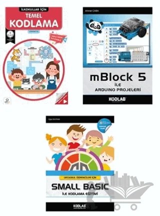 İlk ve Ortaokullar İçin Kodlama Seti (3 Kitap Takım) – Kolektif – Kodlab Yayın Dağıtım kitap kapağı
