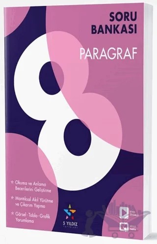 8. Sınıf Paragraf Soru Bankası – Kolektif – 5 Yıldız Yayınları kitap kapağı