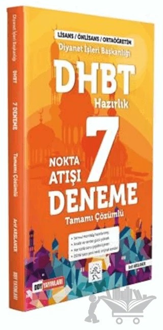 DHBT Nokta Atışı Tüm Adaylar Tamamı Çözümlü 7 Deneme – Kolektif – DDY Yayınları kitap kapağı