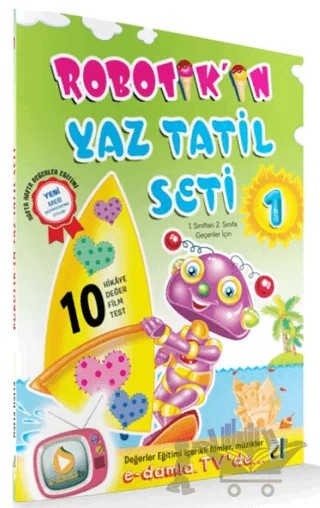1. Sınıf 2019 Robotik'in Yaz Tatil Seti – Kolektif – Damla Yayınevi kitap kapağı