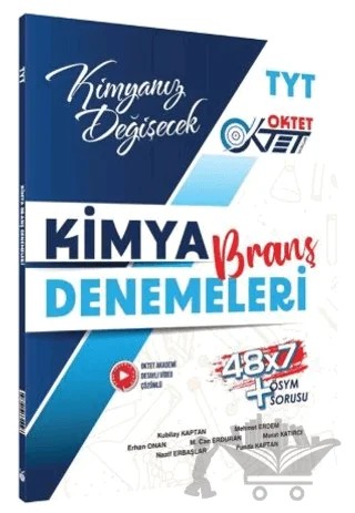 TYT Kimya 48 x 7 Branş Denemeleri – Kubilay Kaptan, Mehmet Erdem – Oktet Yayınları kitap kapağı