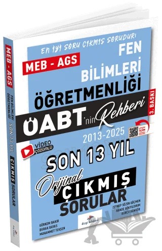2026 ÖABT MEB-AGS nin Rehberi Fen Bilimleri Öğretmenliği Çıkmış Sorular Son 13 Yıl Çözümlü – Kolektif – Dizgi Kitap kitap kapağı