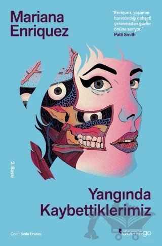 Yangında Kaybettiklerimiz – Mariana Enriquez – Domingo Yayınevi kitap kapağı