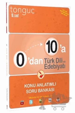 10. Sınıf 0'dan 10'a Türk Dili ve Edebiyatı Konu Anlatımlı Soru Bankası – Kolektif – Tonguç Akademi kitap kapağı