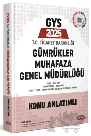 Ticaret Bakanlığı Gümrükler Muhafaza Genel Müdürlüğü GYS Konu Anlatımlı – Kolektif – Data Yayınları kitap kapağı