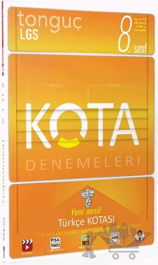 8. Sınıf LGS KOTA Denemeleri Konu Taramaları Türkçe Kotası – Kolektif – Tonguç Akademi kitap kapağı