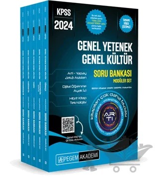 2024 KPSS Genel Yetenek Genel Kültür Tamamı Çözümlü Soru Bankası Seti - 5 Kitap – Kolektif – Pegem Akademi Yayıncılık kitap kapağı