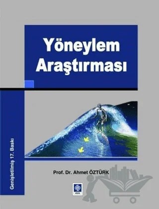 Yöneylem Araştırması – Ahmet Öztürk – Ekin Basım Yayın kitap kapağı