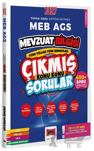 2027 MEB AGS Mevzuat Bilgisi Tüm Yıllar Tüm Sınavlar Konu Konu Çıkmış Sorular