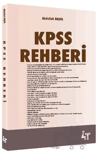 2020 KPSS Rehberi – Abdullah Başol – 4T Yayınları kitap kapağı