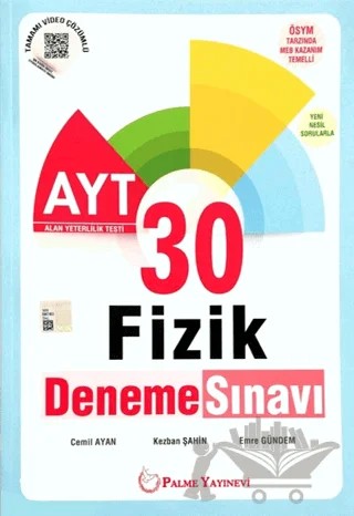 Palme YKS AYT Fizik 30 Deneme Sınavı – Cemil Ayan, Emre Gündem, Kezban Şahin – Palme Yayınları kitap kapağı