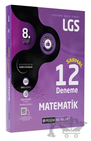 LGS 8. Sınıf Matematik Sarmal 12 Deneme – Kolektif – Pegem Akademi Yayıncılık kitap kapağı